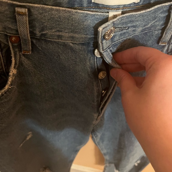 Agolde Jamie High Rise Straight Jeans in Arrival - Picture 8 of 9